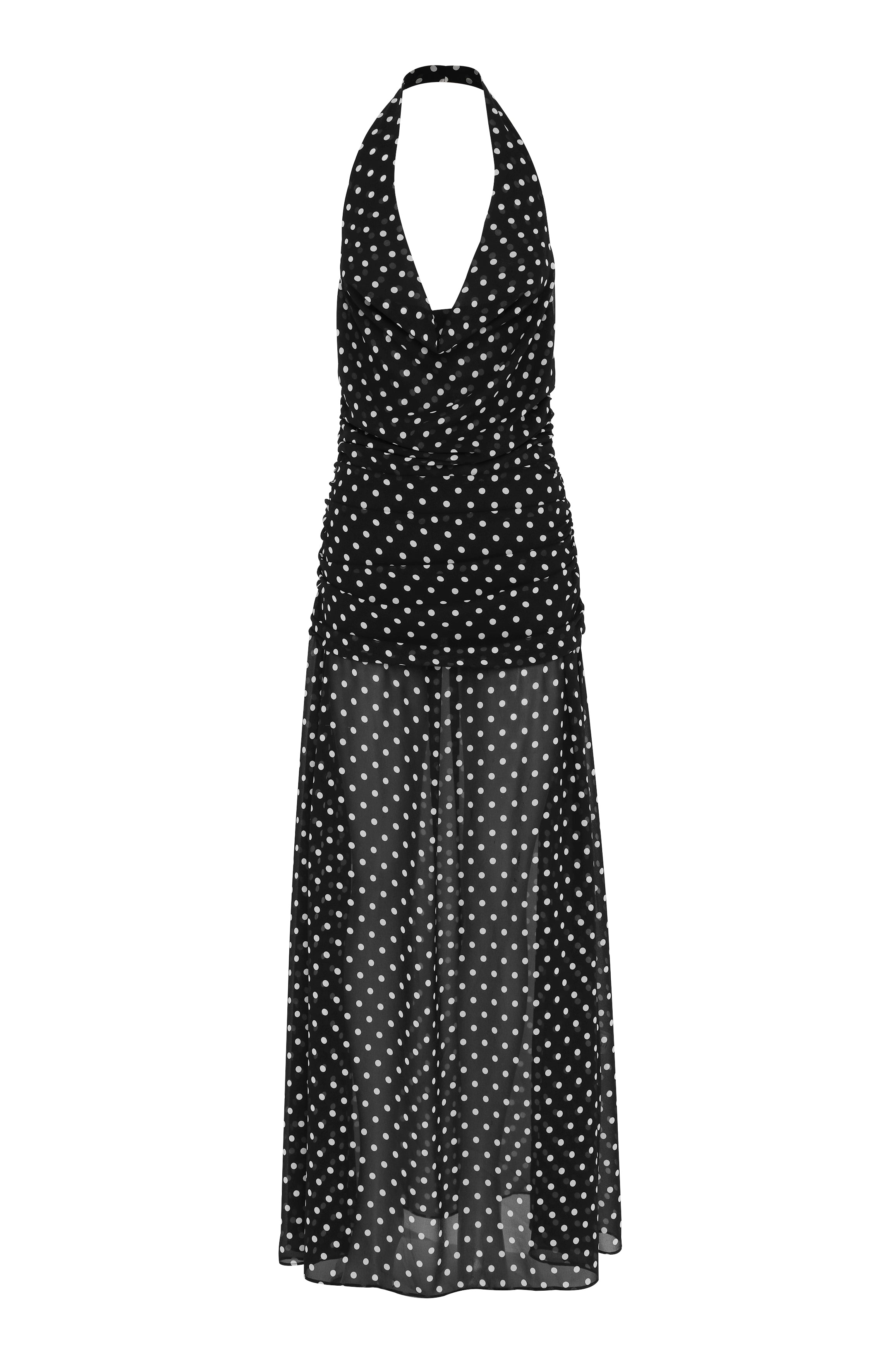 Clara Maxi Dress Black Polkadot
