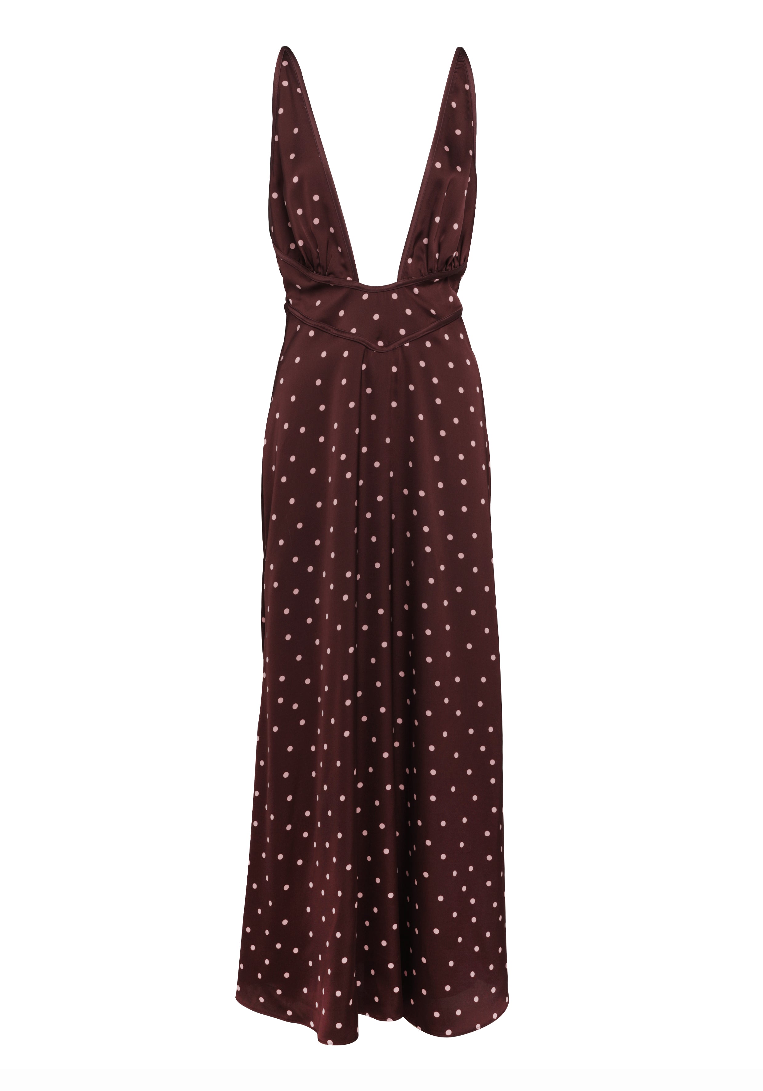 Cici Maxi Dress Pink Polkadot