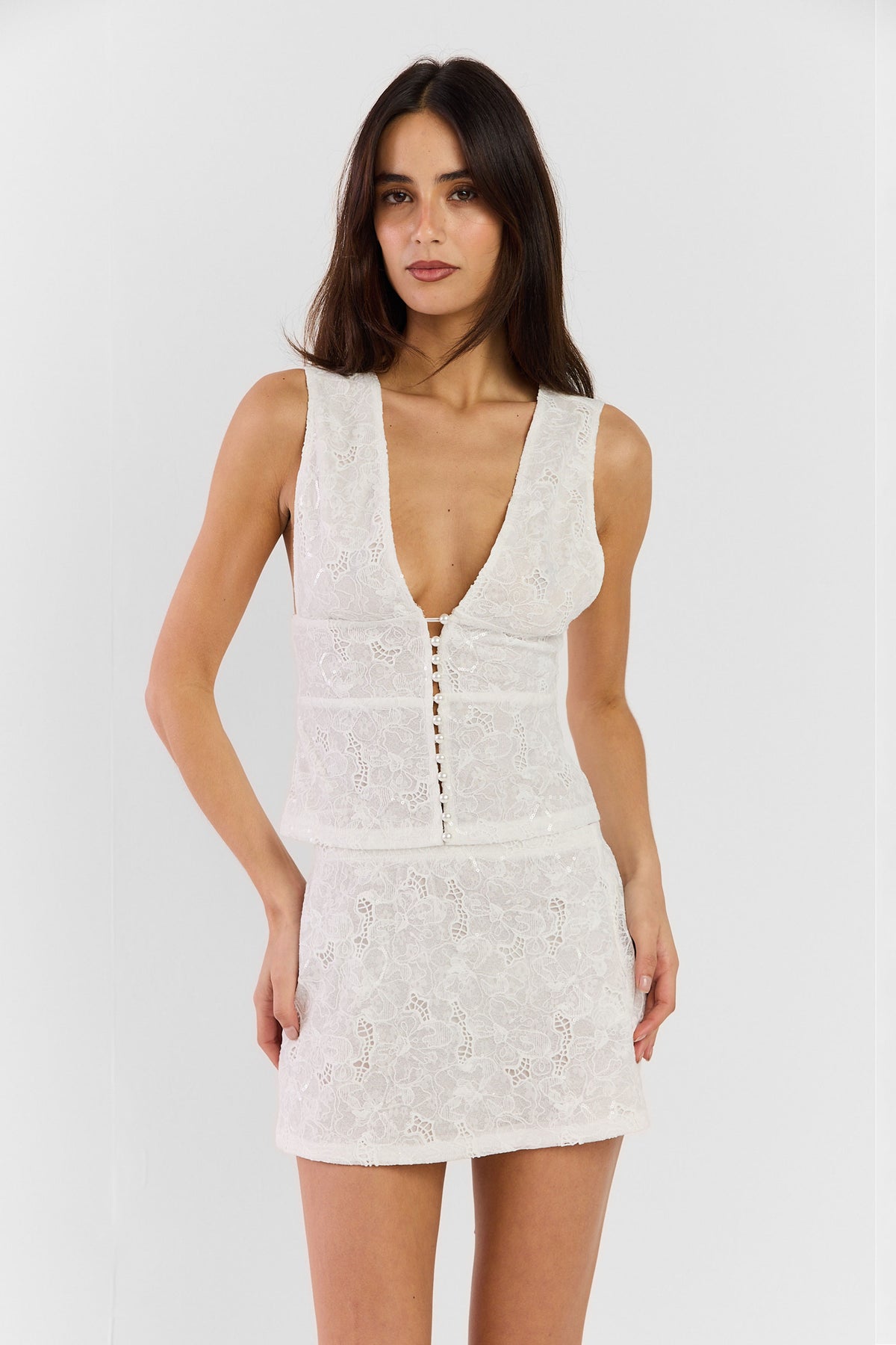 Ava Top White