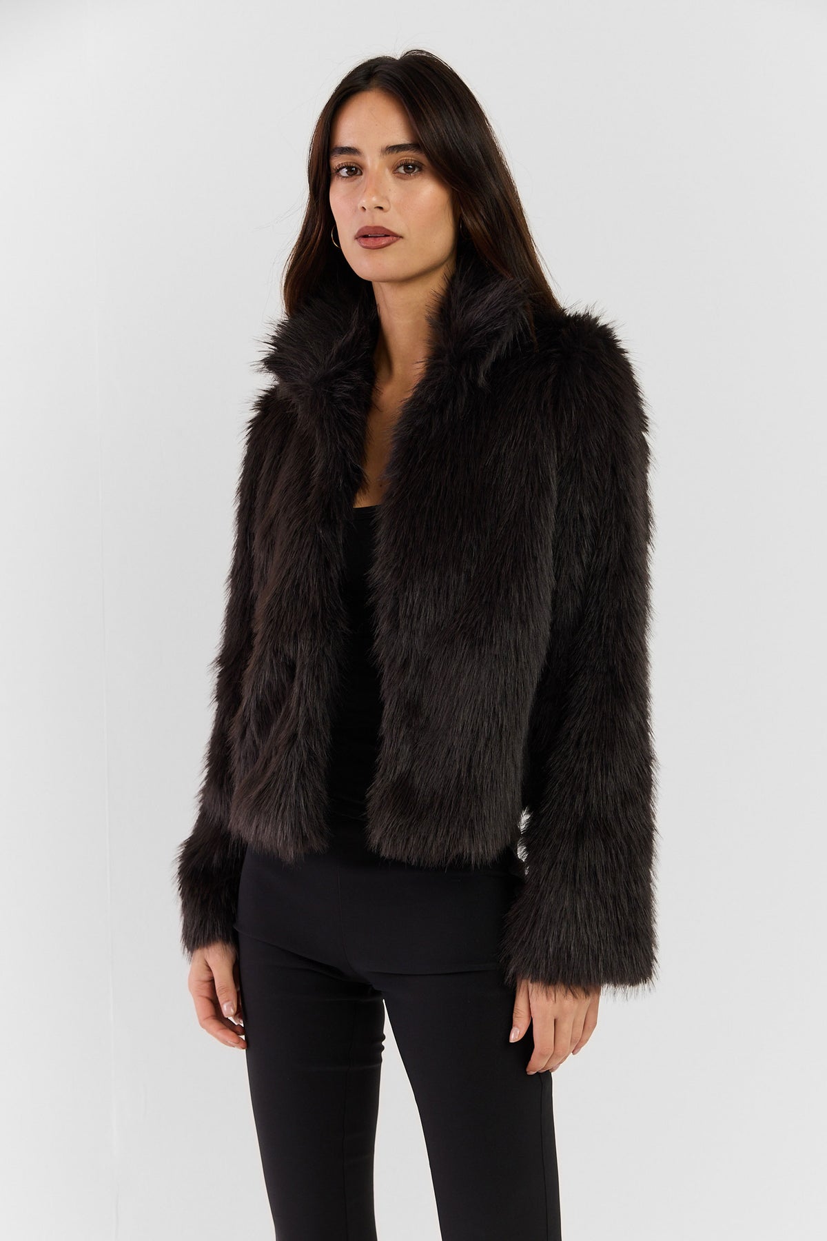 Valencia Fur Jacket Brown