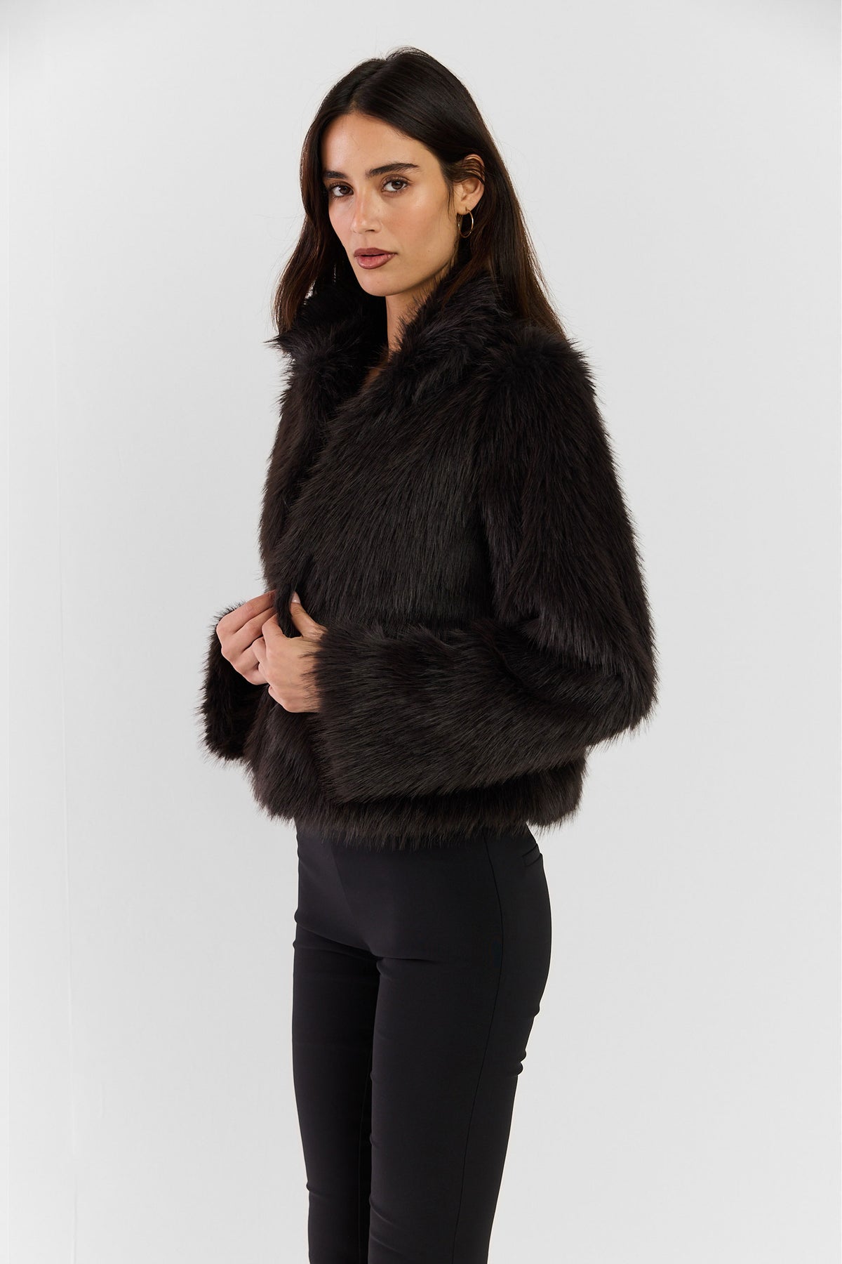 Valencia Fur Jacket Brown