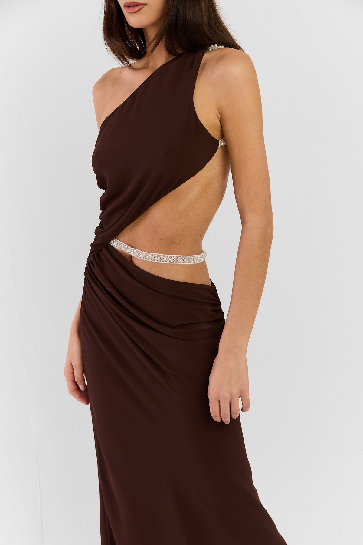 Onyx Maxi Dress Chocolate