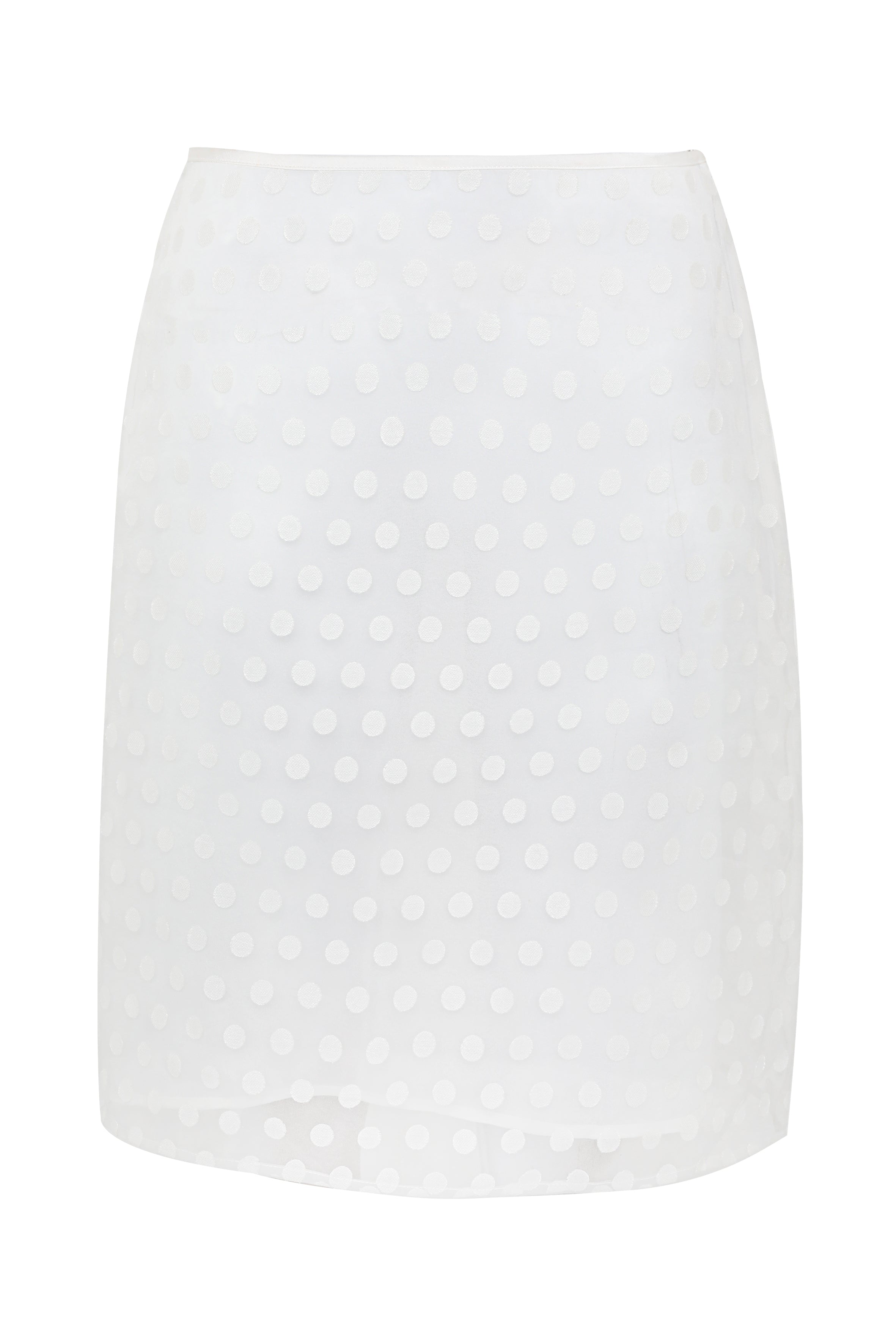 Minnie Midi Skirt White