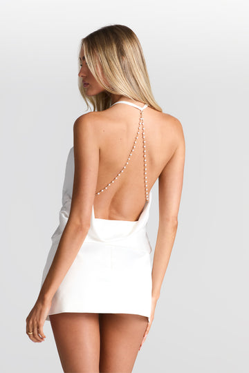 The Vienna Pearl Top White