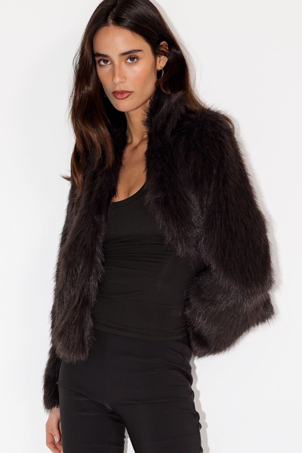 Valencia Fur Jacket Brown
